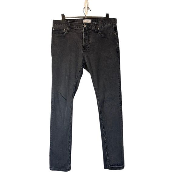 Five Four Black Straight Leg Cotton Blend Classic Denim Jeans Men Sz 33 - Picture 1 of 12